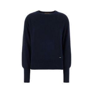 Woolrich Women Dark Blue Cotton And Modal Sweater